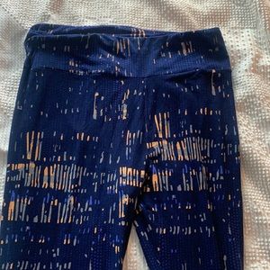 Blue and Orange Lularoe leggings